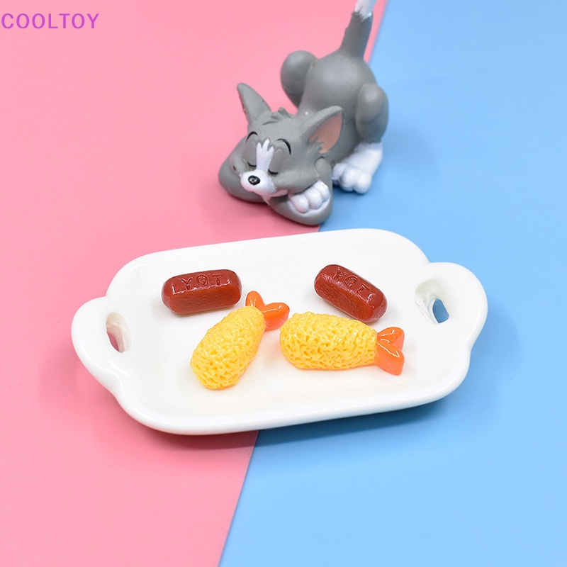 Cooltoy Set 10 Đĩa Ăn Tối Mini Dễ Thương Trang Trí Nhà Búp Bê DIY Bán Chạy