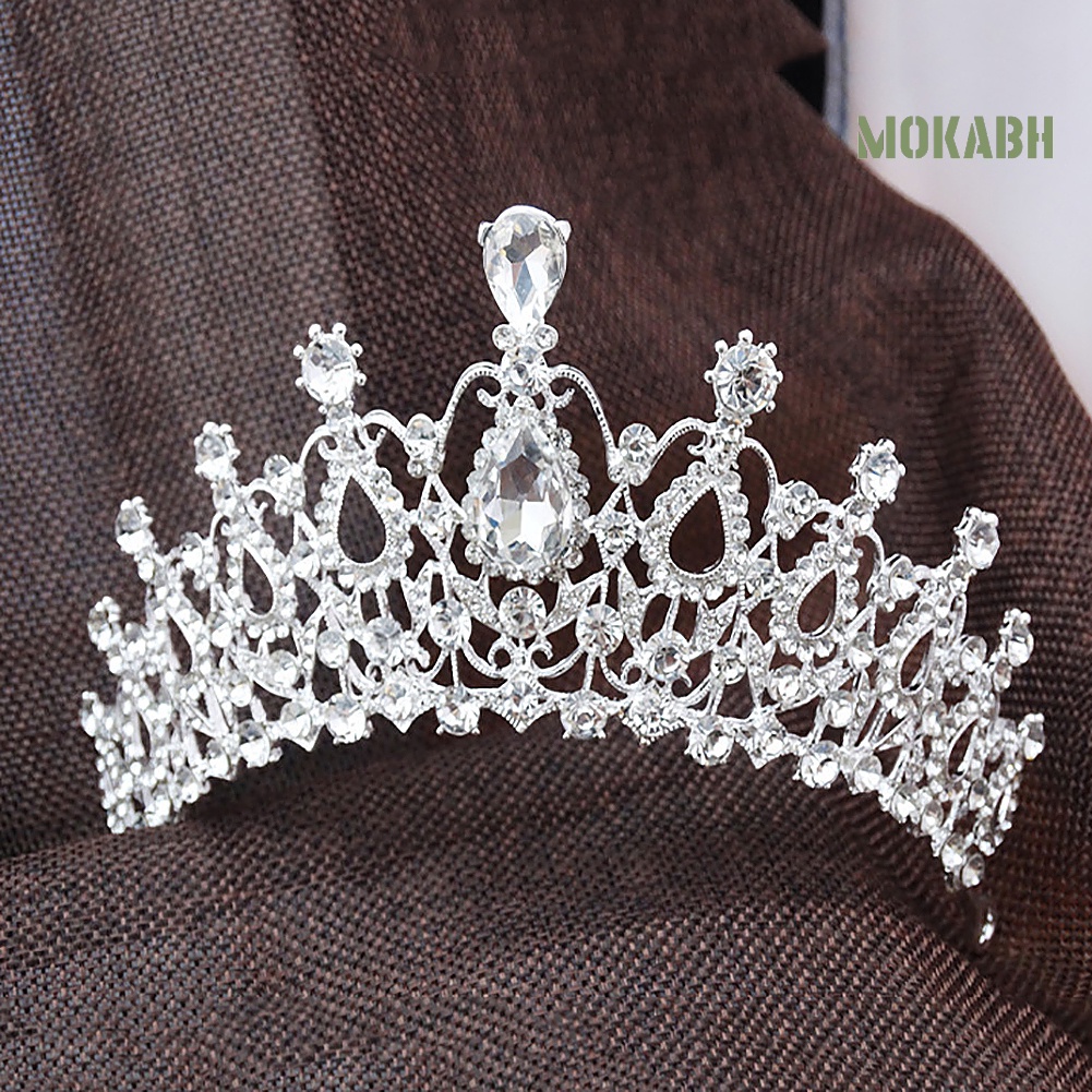 Vương Miện Cài Tóc Đính Đá Lấp Lánh Cho Cô Dâu