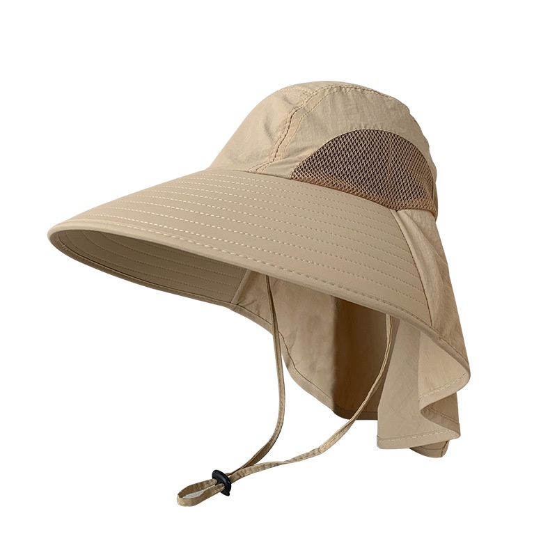 Mũ Rộng Vành Chống Nắng Có Tấm Chắn Bảo Vệ Mặt Và Cổ Cho Nam Và Nữ