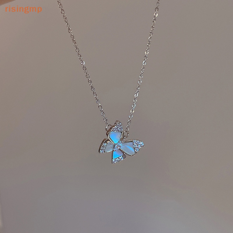 Vòng cổ Mặt Hình Bướm Đính Đá Zircon Thời Trang Cho Nữ