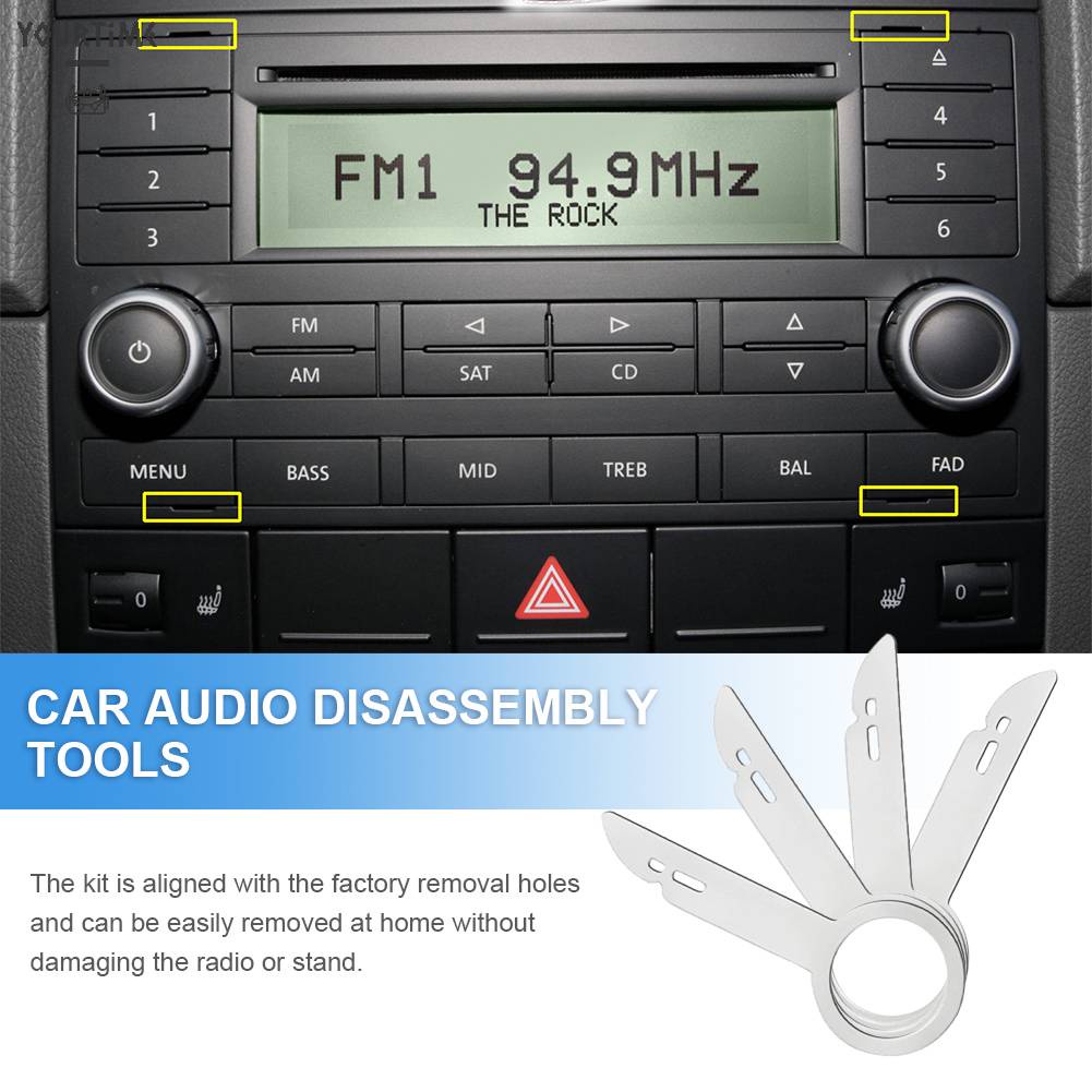 Bộ 4 Dụng Cụ Tháo Gỡ Âm Thanh CD DVD Cho Xe Hơi Skoda