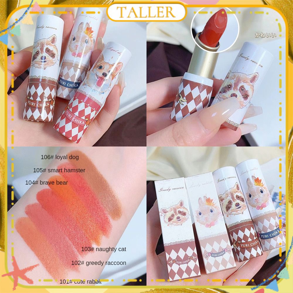✧Son Môi Ready Stcok Magic Casa Animal Relief Matte Velvet Smooth Mist Bề Mặt Dưỡng ẩm Son Bóng Độ Hoàn Màu Cao Lâu Trôi Lớp Trang điểm Môi Sinh Viên CAO HƠN