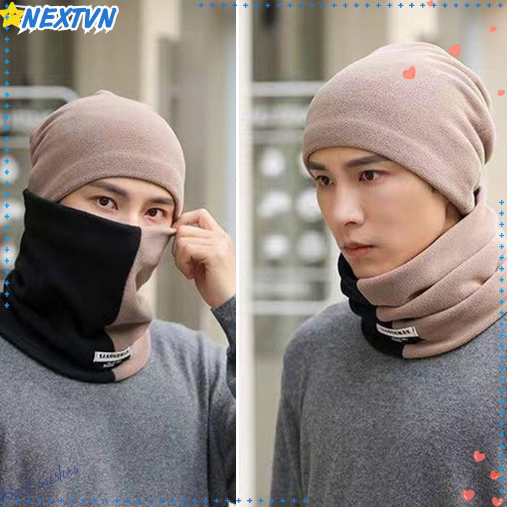 Mũ Len Trùm Đầu Giữ Ấm Thời Trang Thu Đông Cho Cặp Đôi