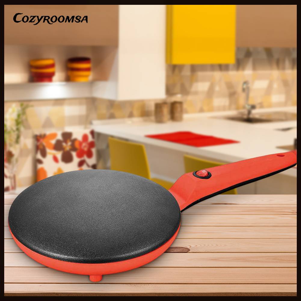 Máy Làm Bánh Crepe Bằng Điện Có Tay Cầm Thoải Mái Tiện Dụng Cho Nhà Bếp