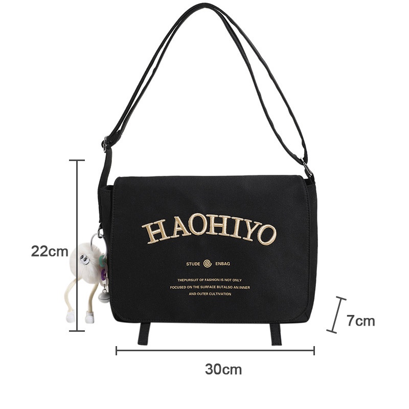 Túi Xách Canvas In Chữ Thời Trang Nữ Tính