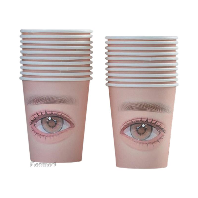 1 [Fenteer1] Cốc Giấy Luyện Tập Lông Mi Đa Chức Năng Dành Cho Người Mới Bắt Đầu