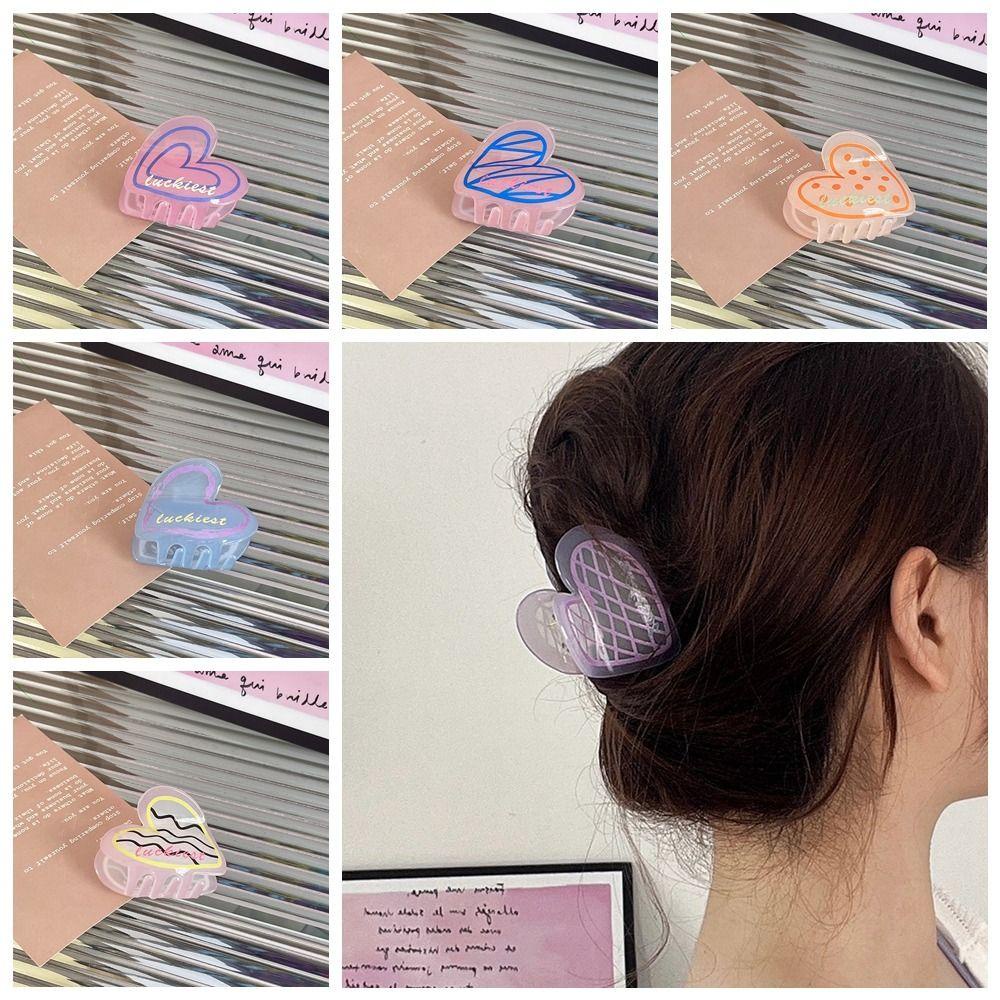 Kẹp Tóc Hình Trái Tim WMES15H Phong Cách Hàn Quốc Dành Cho Nữ