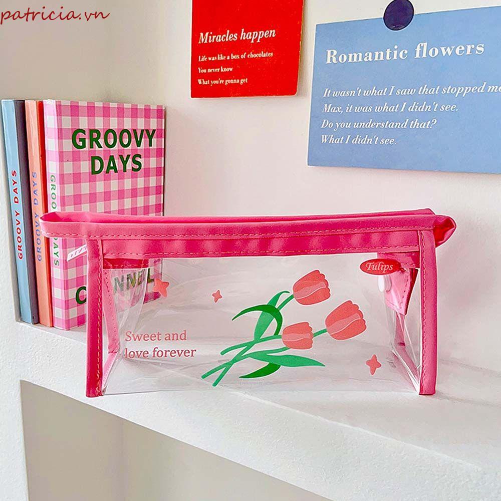 Túi Đựng Bút Chì / Mỹ Phẩm Chống Thấm Nước In Hoạt Hình Dễ Thương