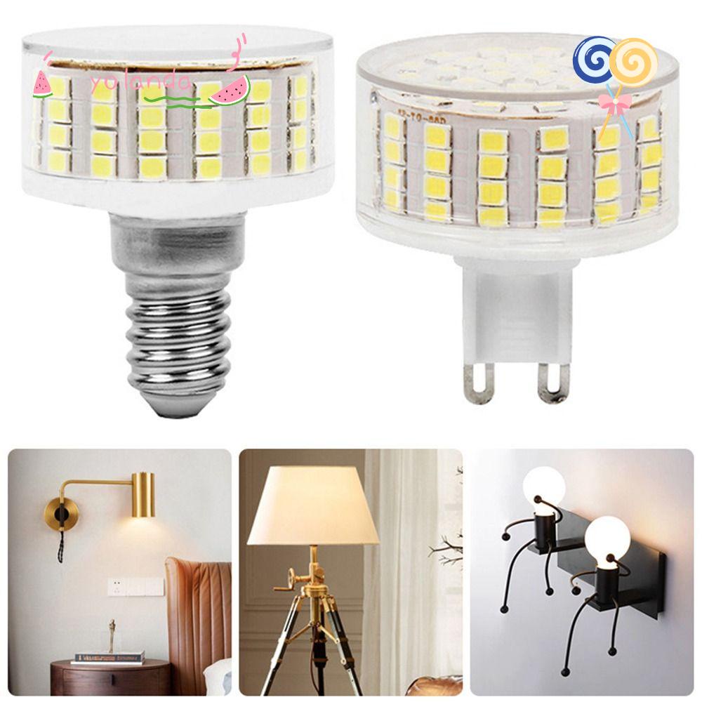 Bóng Đèn Bắp Ngô Bằng Sứ E14 G9 Hai Màu Chịu Nhiệt Độ