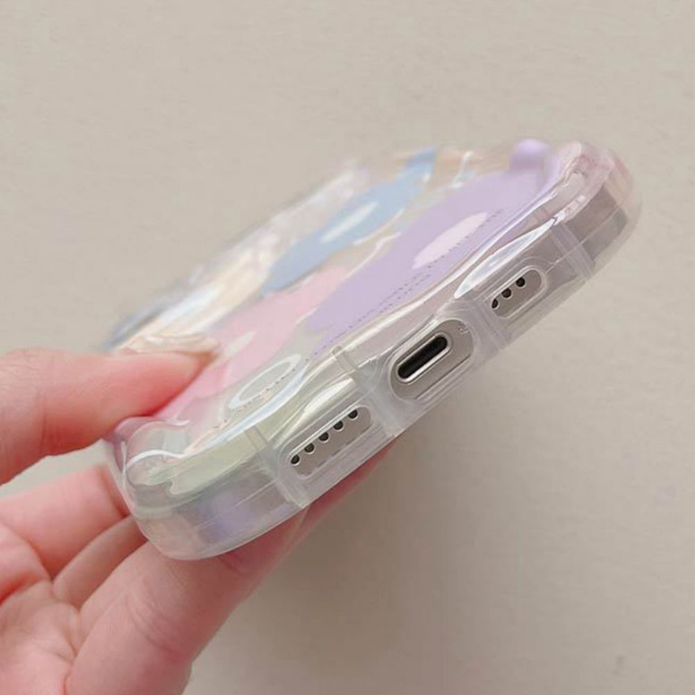 Ốp Điện Thoại TPU Mềm Trong Suốt Chống Sốc Họa Tiết Hoa Nhiều Màu Sắc Cho IPhone 11 14 13 12 Pro Max