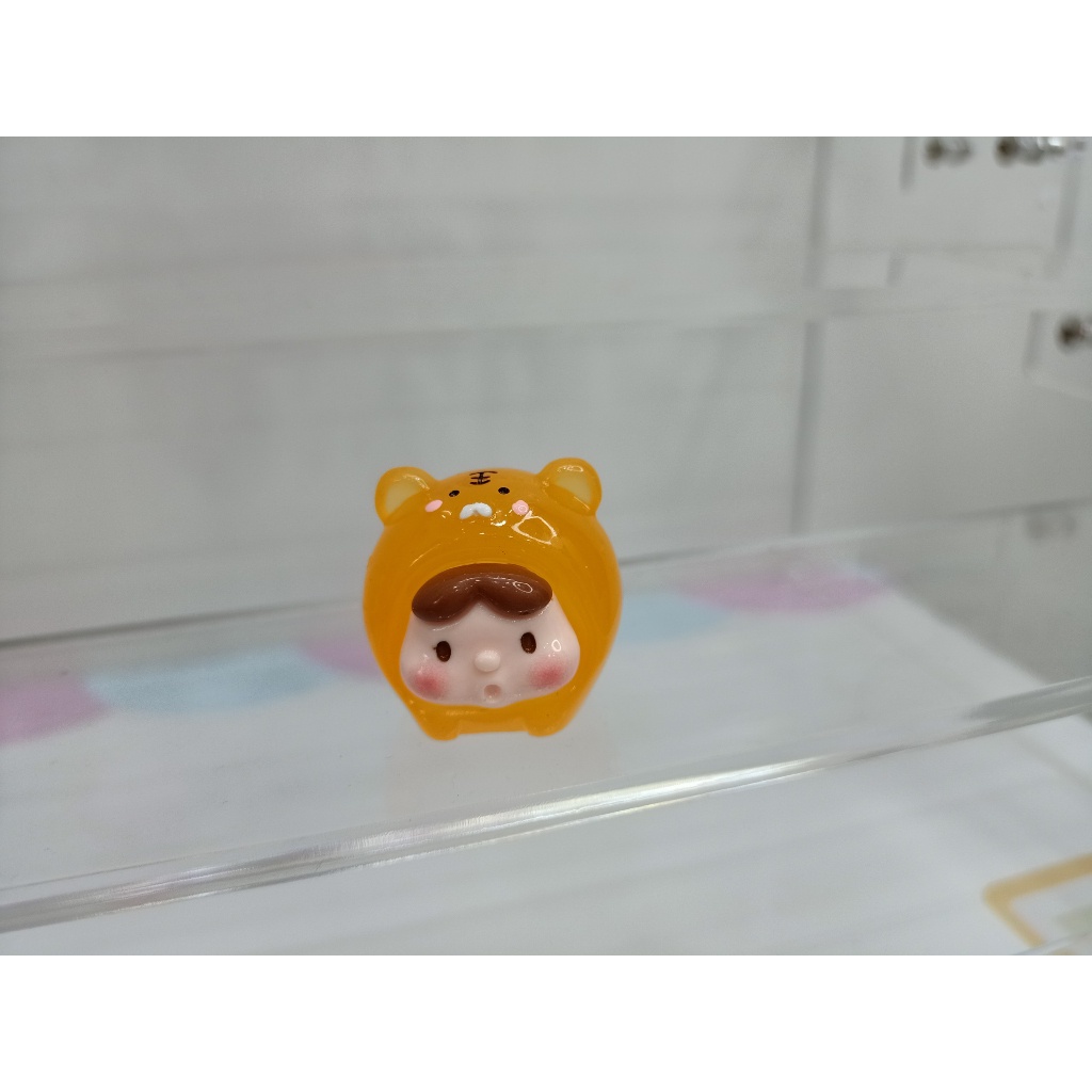 Charm bé đội nón 12 con giáp dạ quang phát sáng decor, DIY