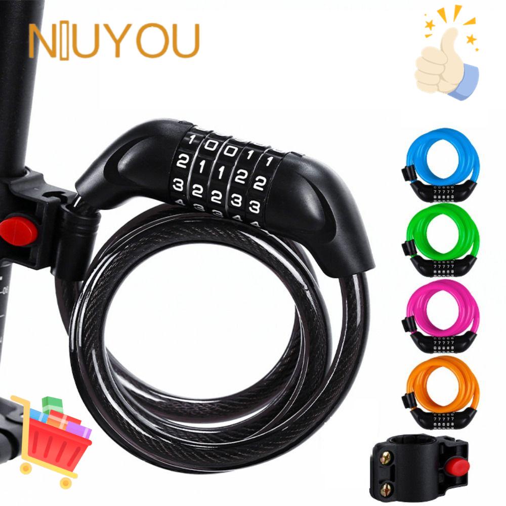 Dây Cáp Khóa Xe Đạp Kết Hợp Mật Khẩu Có Thể Đặt Lại Tiện Dụng