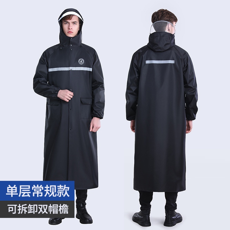 Áo Mưa Một Mảnh Bằng Vải Oxford Dài 1 ng Cho Nam Chạy Xe Mô Tô