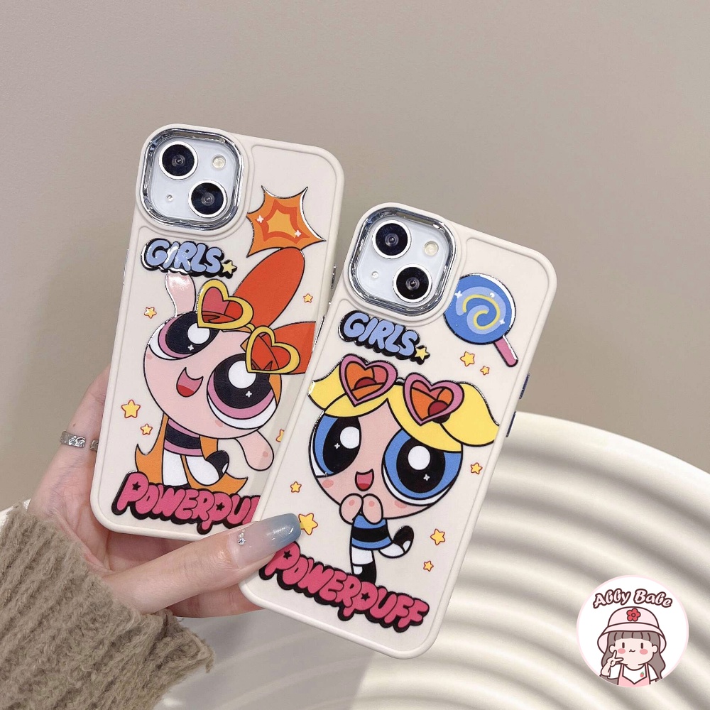Ốp Điện Thoại TPU Mềm Bóng Chống Bụi Bẩn In Hoạt Hình Powerpuff Girls Cho IPhone 14 Pro Max 11 12 Pro Max X XS 7Plus
