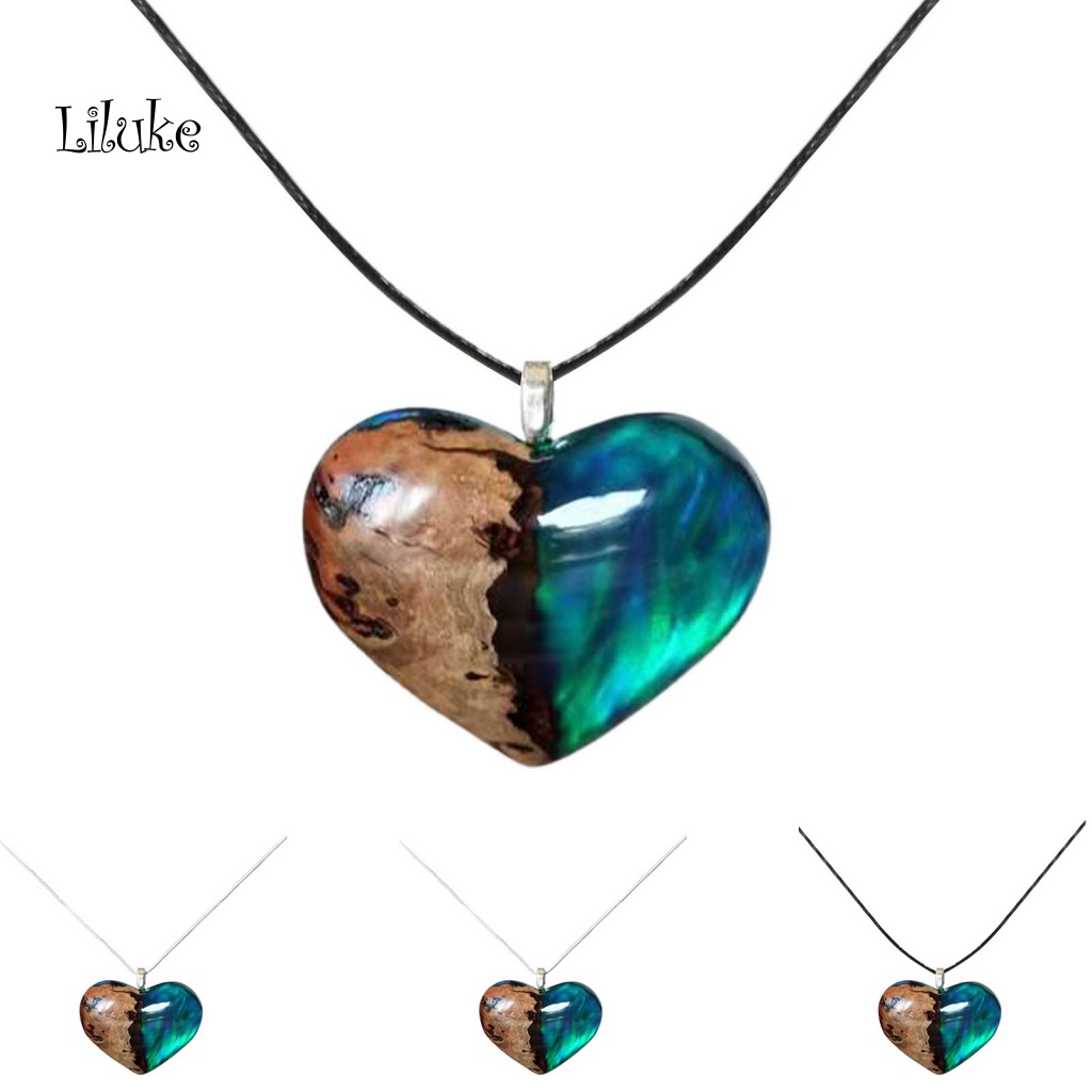 Vòng cổ Hợp Kim Trang Trí Trái Tim Nhiều Màu Sắc Cho Nam Và Nữ