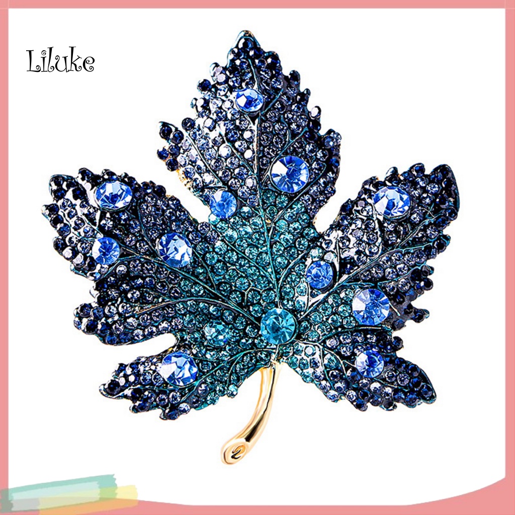 Ghim Cài Áo Hình Lá Phong Chống Bụi Bẩn Và Chống Oxy Hóa