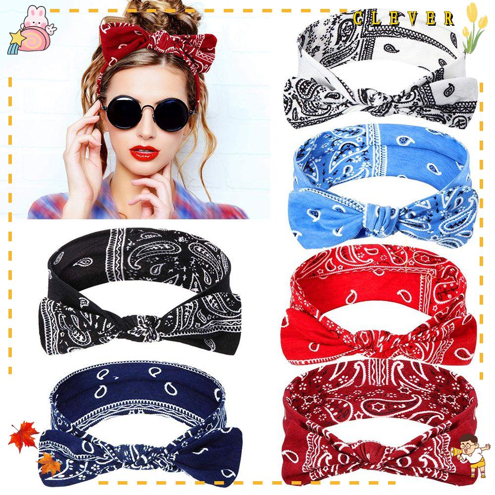 Băng Đô Thắt Nút Chéo Co Giãn Phong Cách Cổ Điển Cho Nữ