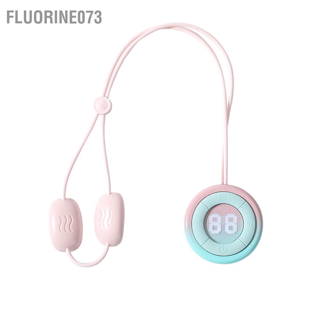 Fluorine073 Máy mát xa cổ hình mặt dây chuyền có nhiệt mini cầm tay để thư giãn