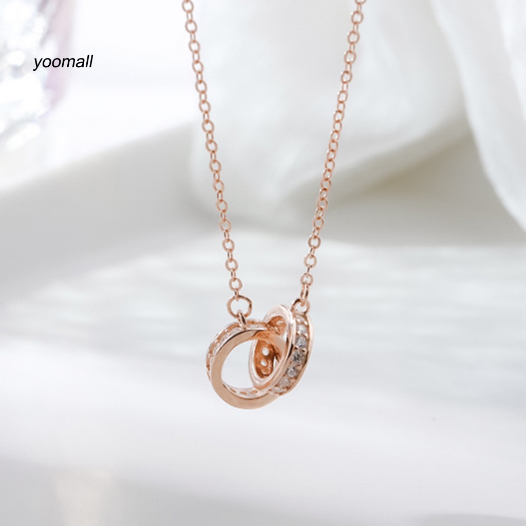 Vòng cổ Mạ Bạc Mặt Tròn Thời Trang Cho Nữ