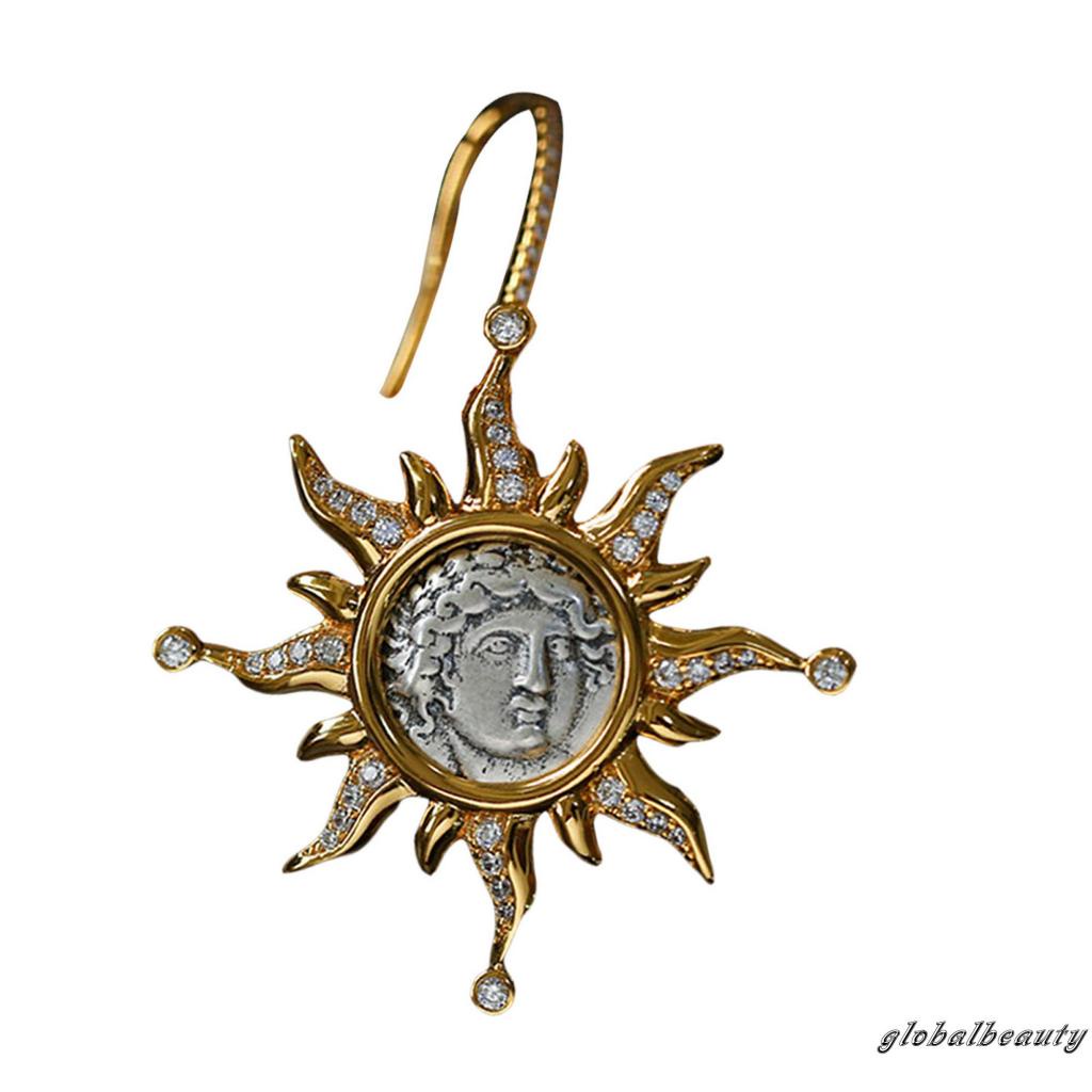 Bộ Vòng cổ Và Bông Tai Mặt Trời Màu Sắc Cổ Điển Cho Nữ