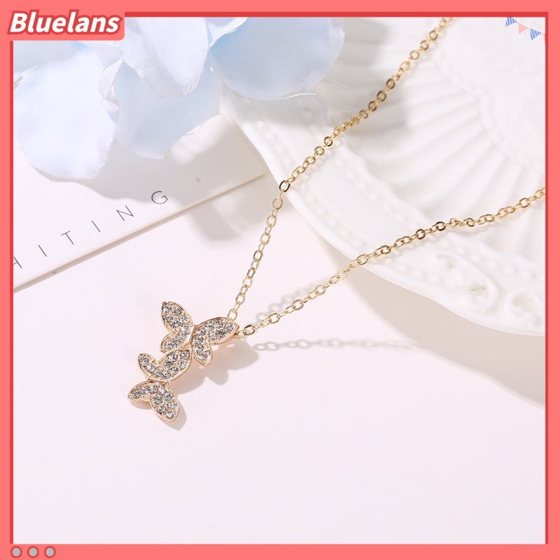 [BLS] Vòng Cổ Hai Lớp Lưới Hình Bướm Đơn Giản Cá Tính