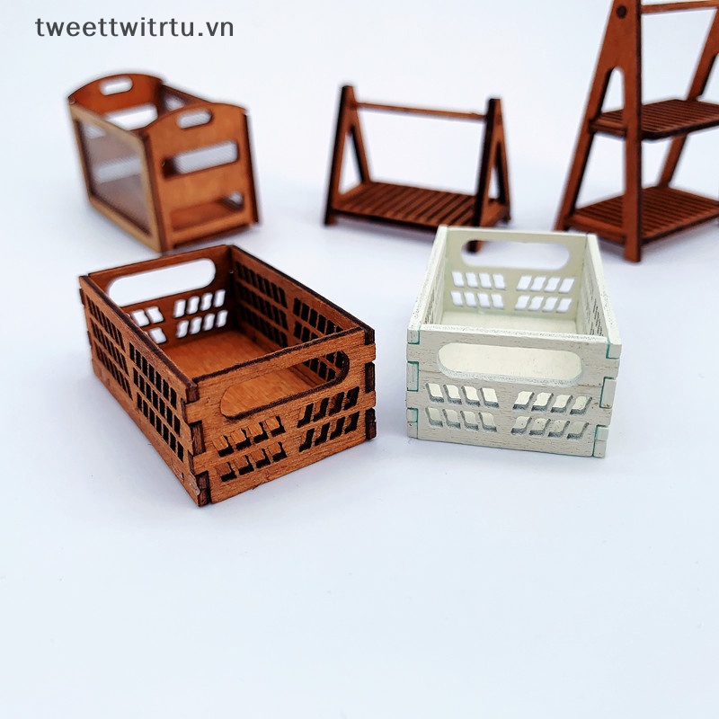 Giỏ Đựng Đồ Mini Tỉ Lệ 1 / 12 Trang Trí Nhà Búp Bê