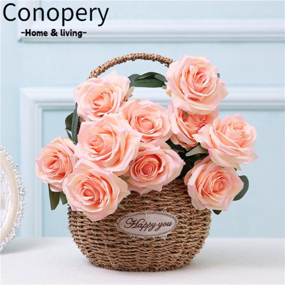 CONOPERY Bó Hoa Giả Trang Trí Trong Nhà / Văn Phòng