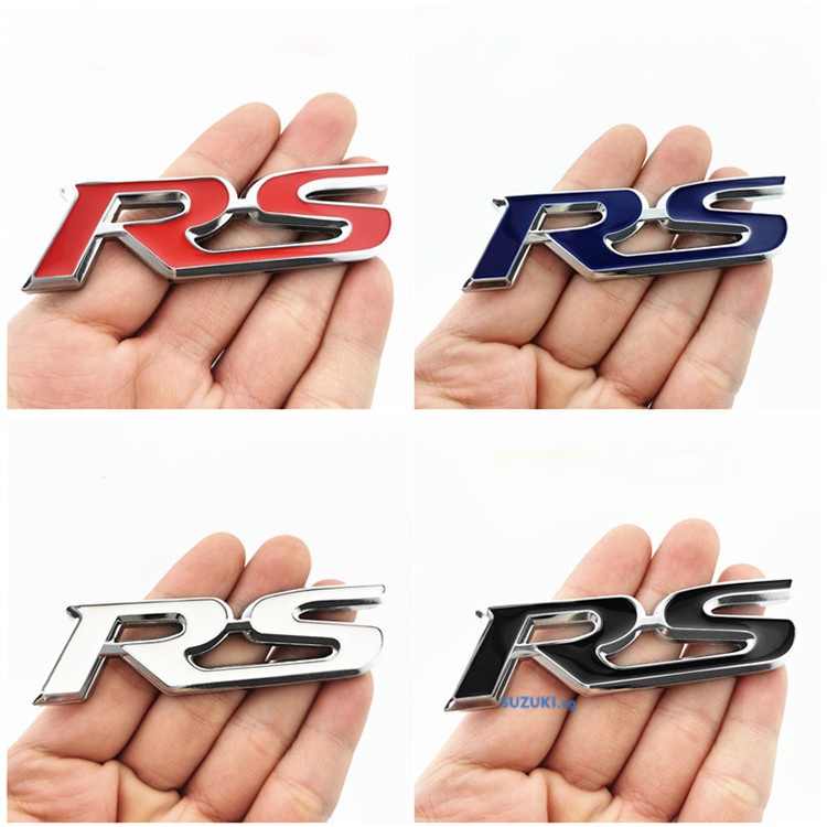 HONDA 1 Miếng Dán Logo RS Bằng Kim Loại Trang Trí Xe Hơi