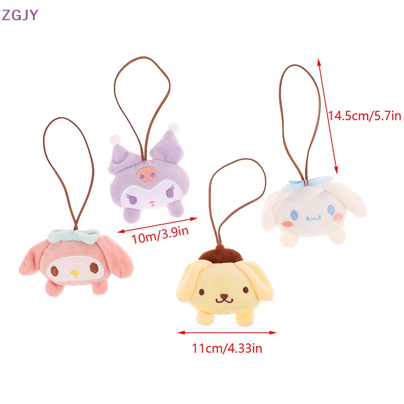 SANRIO Nhãn Dán Trang Trí Túi Xách Chống Thất Lạc Hình Cinnamoroll Melody Kulomi Nhồi Bông Dễ Thương Mới