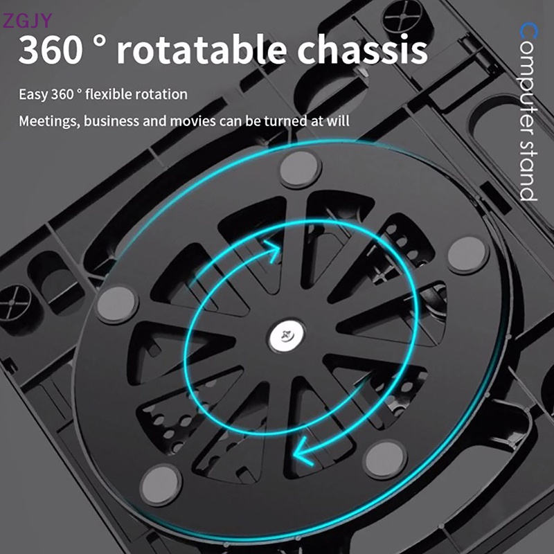 Máy Tính Xách Tay ZGJY P2 Điều Chỉnh 8 Bánh Răng 360 Độ ° Bảng Điều Khiển Tản Nhiệt Lifg Để Bàn Mới