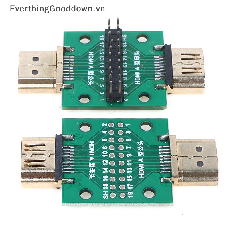 Everthinggooddown 1 Bảng Mạch Thử Nghiệm Cổng HDMI Đực Và Cái MINI PCB 2.54mm vn