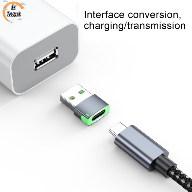 Đầu Chuyển Đổi Usb 2.0 Sang Type-C Có Đèn Led 480mbps Chất Lượng Cao