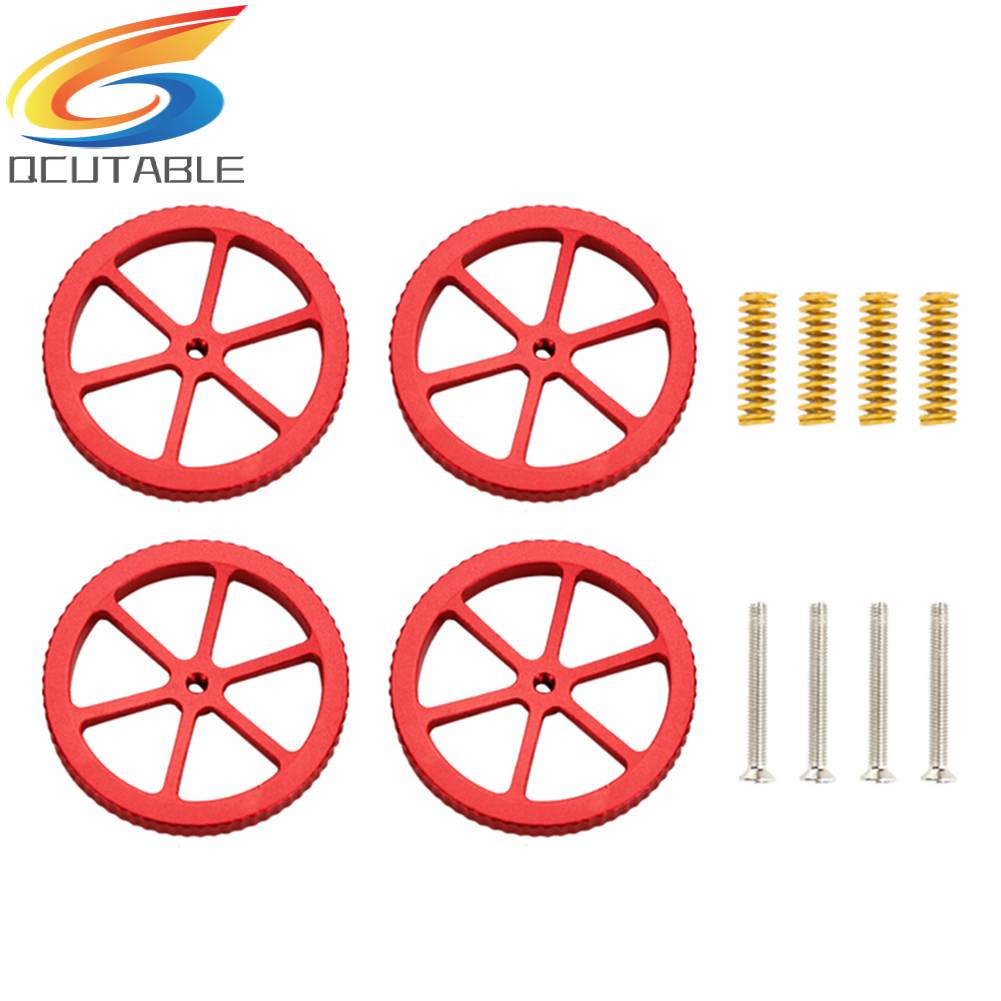 4 Đai Ốc Xoắn Bằng Tay + Lò Xo Cho Máy In 3D Ender 3