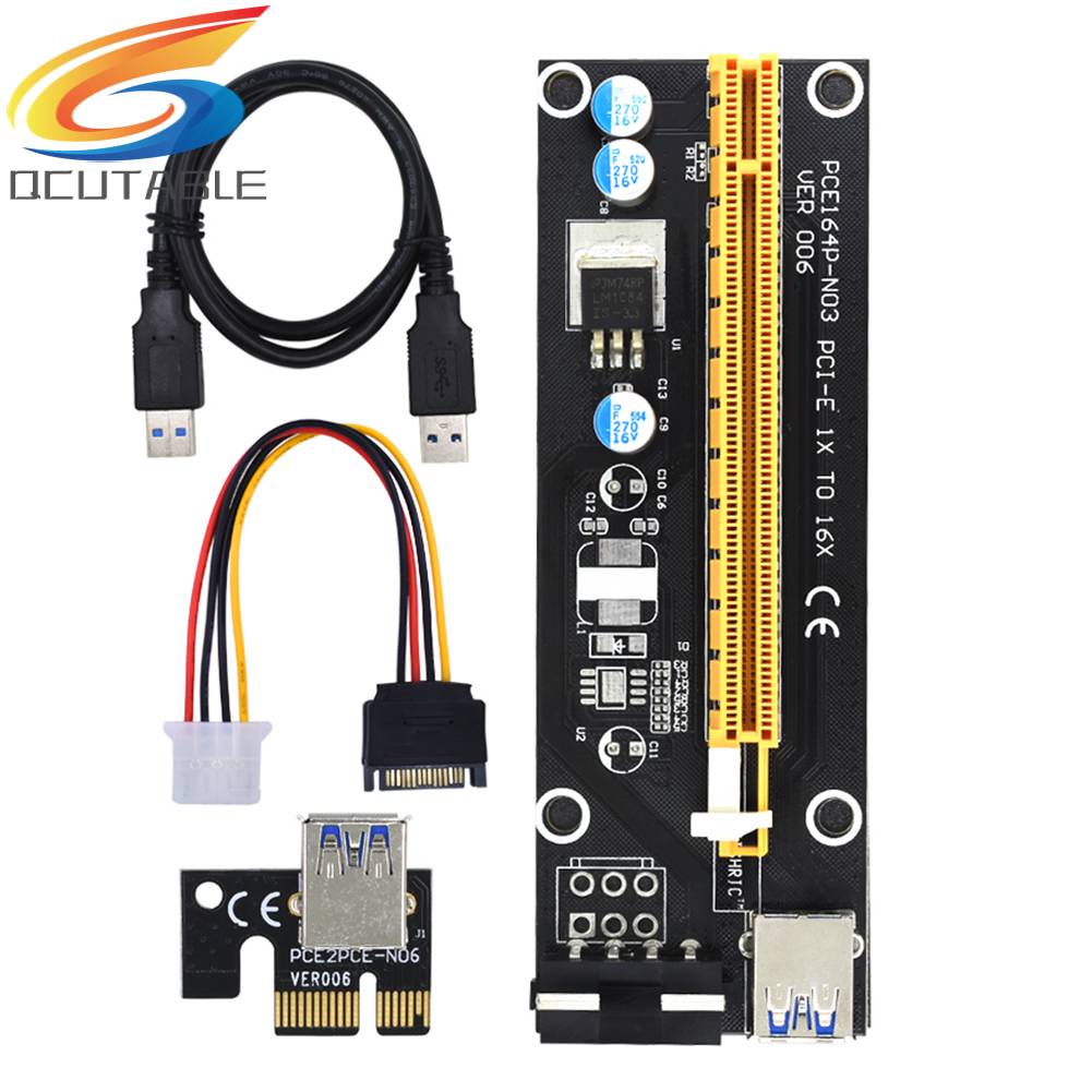 Bảng Mạch Mở Rộng PCI-E 1x Sang 16x 15-Pin Sang 4 Pin