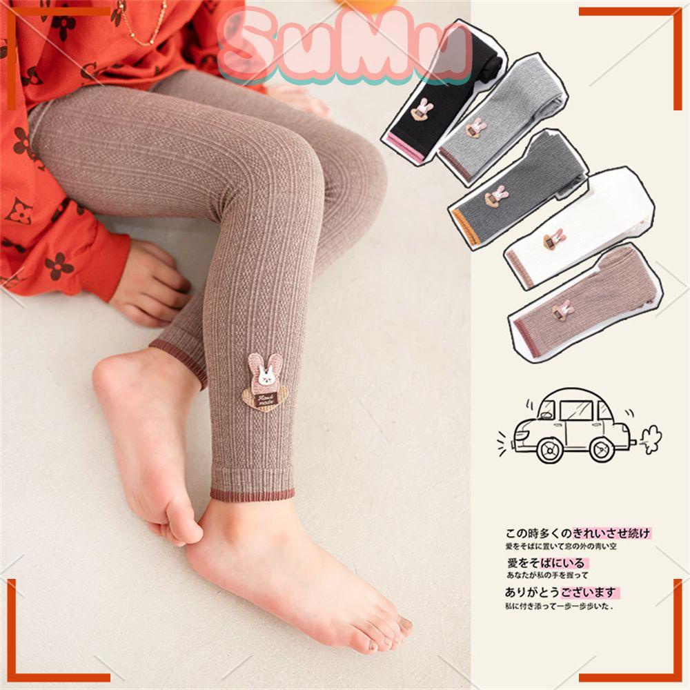 SUMU Quần Dài Giữ Ấm Chất Liệu Cotton Thời Trang Cho Bé