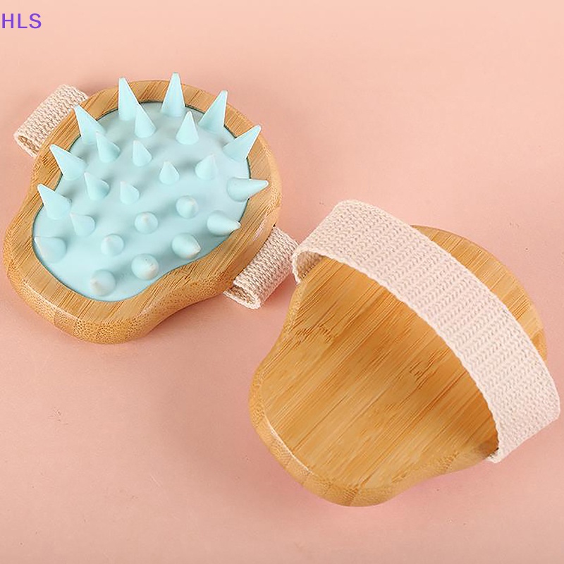 Bàn Chải Massage Da Đầu Cầm Tay Hình Tròn Tiện Dụng