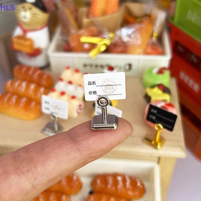 [HLS] Set 2 Khung Thẻ Trưng Bày Bánh Kẹo Tráng Miệng / Món Tráng Miệng Trang Trí Nhà Búp Bê Phong Cách Ngẫu Nhiên 1