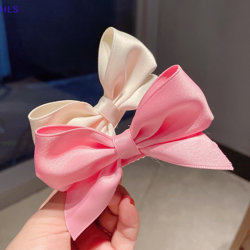 Kẹp Tóc Vải Hình Nơ Nhiều Màu Dễ Thương Cho Bé Gái