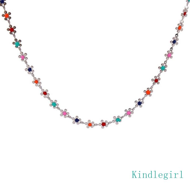 Vòng cổ Chuỗi Hạt Nhiều Màu Sắc Phong Cách Bohemian Thời Trang Cho Nữ