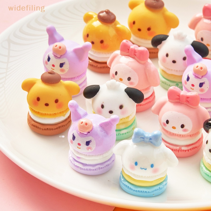 Bộ 2 Miếng Dán Trang Trí Điện Thoại Hình Kem Sanrio 3D Màu Macaron Dễ Thương DIY