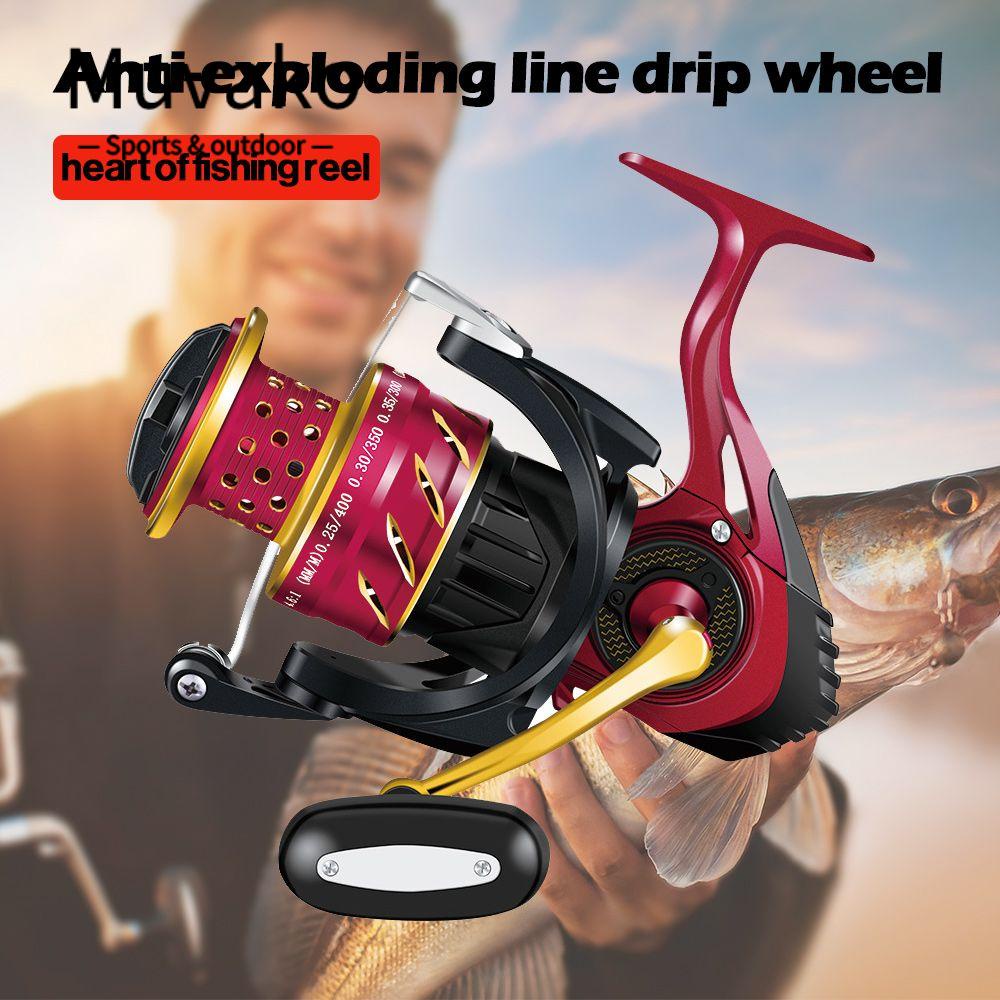 MUVAKO Guồng Quay Câu Cá Biển Bằng Kim Loại Chất Lượng Cao