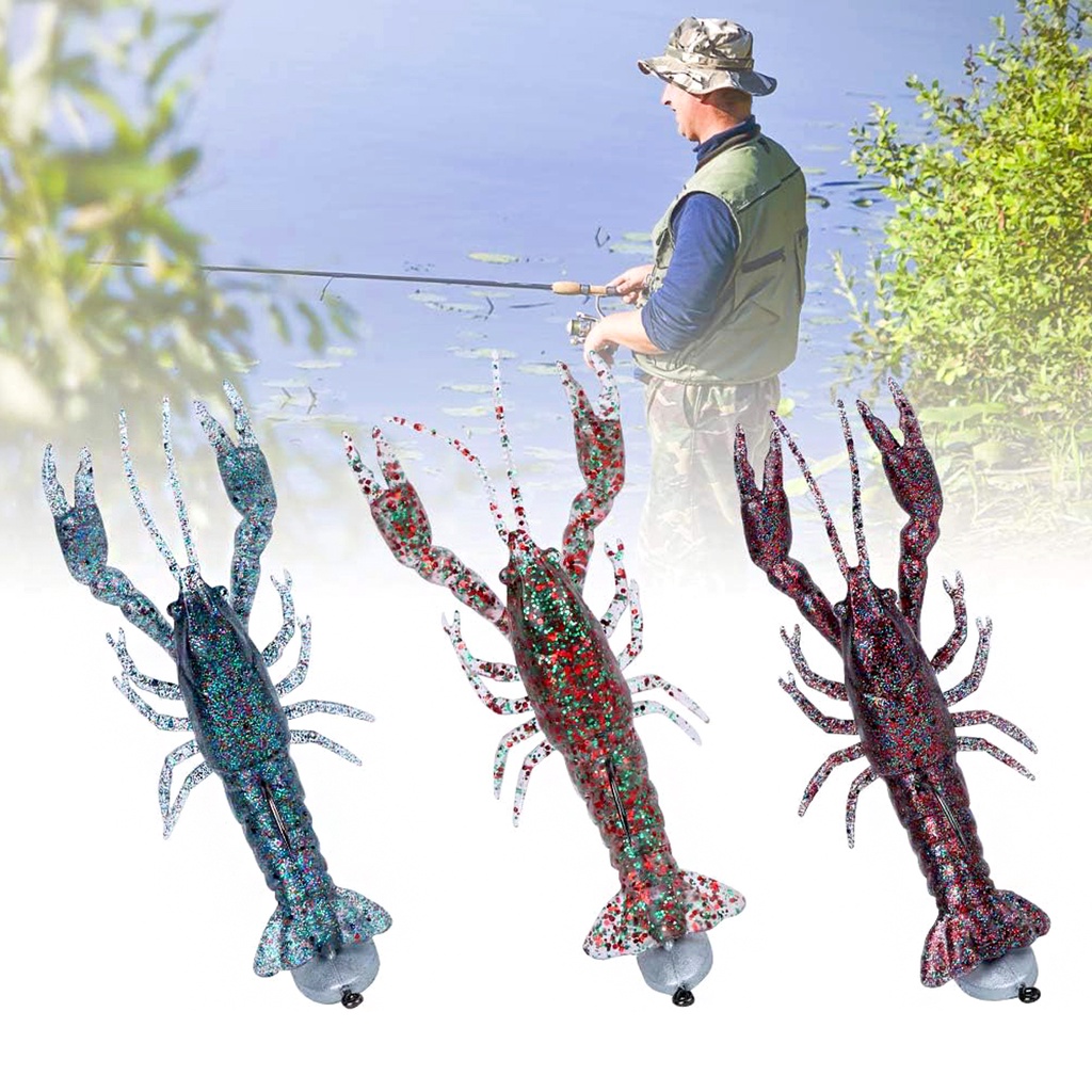 Mồi Câu Cá Giả Hình Tôm Mềm 13cm / 136g