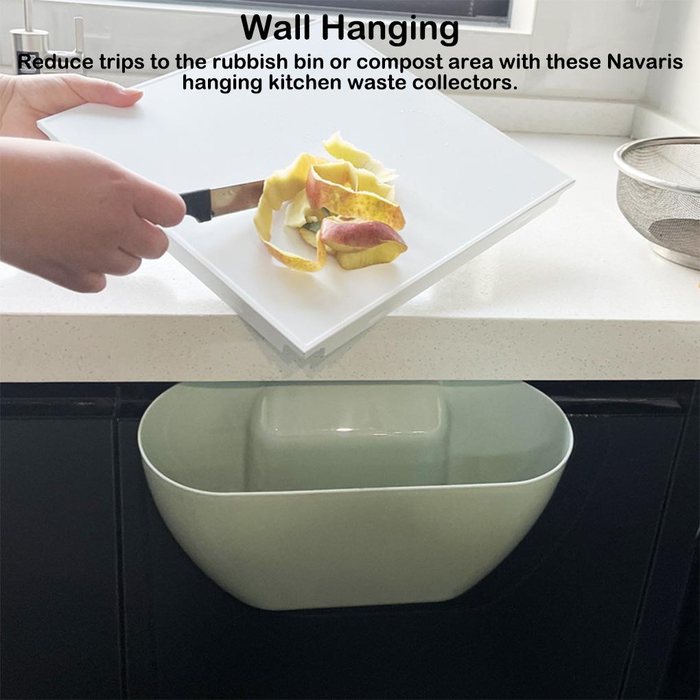 Thùng Rác Treo Tường Nhà Bếp Màu Trắng 28 * 14 * 11cm