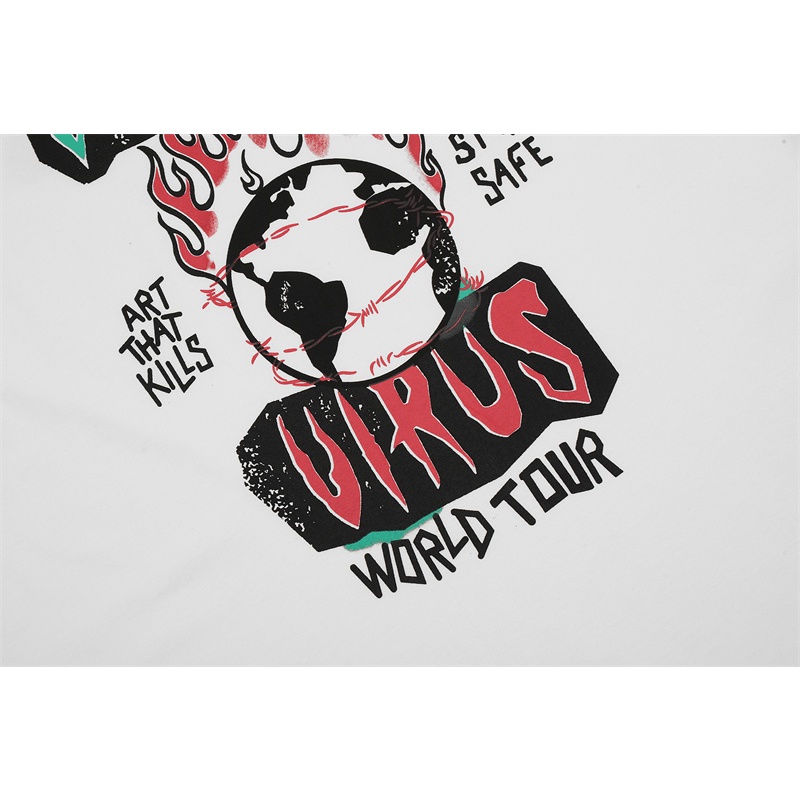 Áo Thun Ngắn Tay In Họa Tiết Nghệ Thuật Thời Trang Chất Lượng Cao