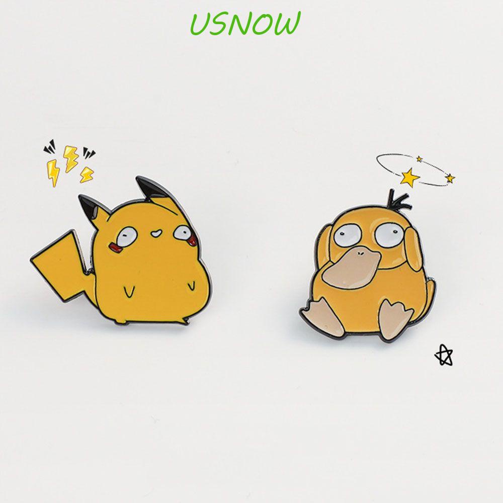 USNOW Huy Hiệu Kim Loại Hình Pikachu Đáng Yêu