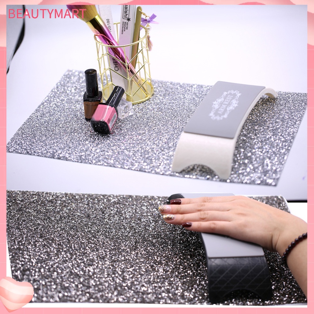 Tấm Thảm Trải Bàn Làm Móng DIY Đính Đá Giả Kim Cương Tiện Lợi Dành Cho Salon Làm Móng