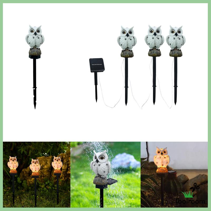 Đèn Ngủ Hình Chim Cú Sử Dụng Năng Lượng Mặt Trời Kèm Cọc Chặn