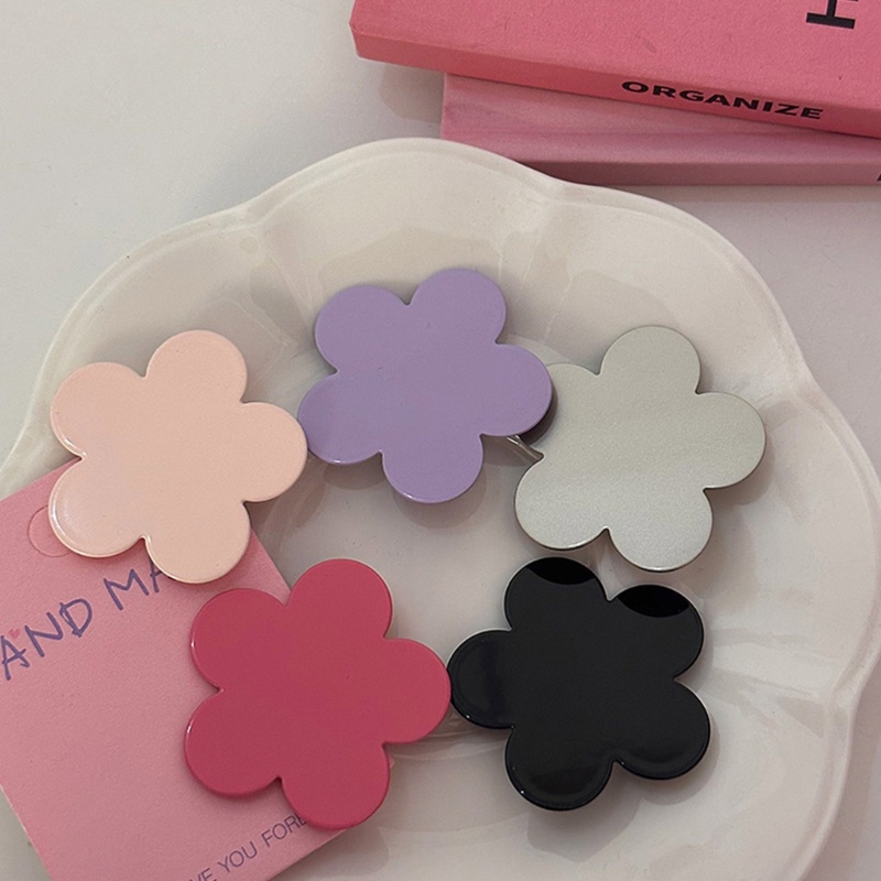 Kẹp Tóc Kim Loại Hình Hoa Ngọt Ngào Cho Nữ