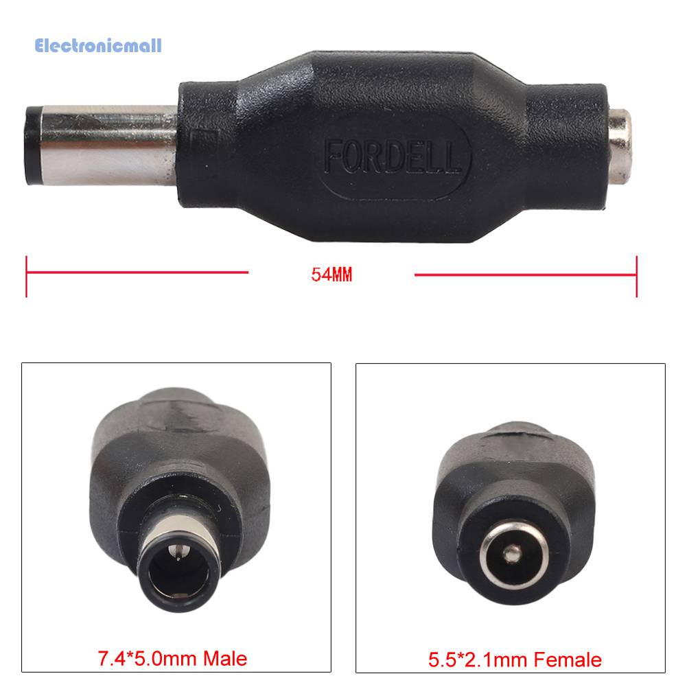 1 Đầu Chuyển Đổi Nguồn DC Từ Đầu Cắm 7.4 * 5.0mm Sang Ổ Cắm 5.5 * 2.1mm Cho DELL Z#Bình Nước Chất Lượng Cao Tiện Lợi Dễ Sử Dụng