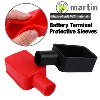 Nắp đậy bảo vệ bình ắc quy cách điện cực âm martin1 màu đỏ đen cho xe hơi